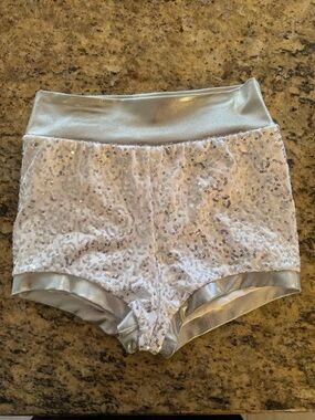 Balera Silver Sequin Dance Shorts